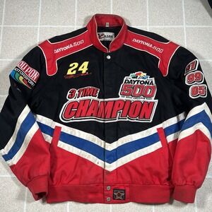 VTG Jeff Hamilton Daytona 500 acket Dupont Size L NASCAR ‎ Racing Bomber Jacket